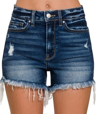 Dark Denim Shorts