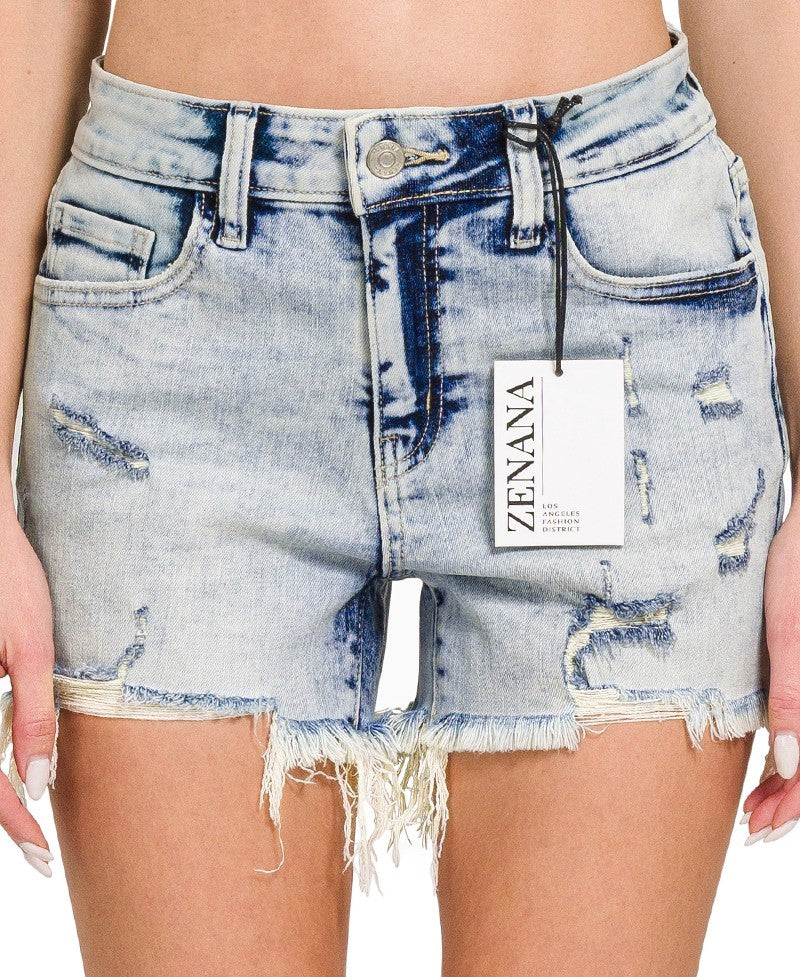 Light Denim Shorts