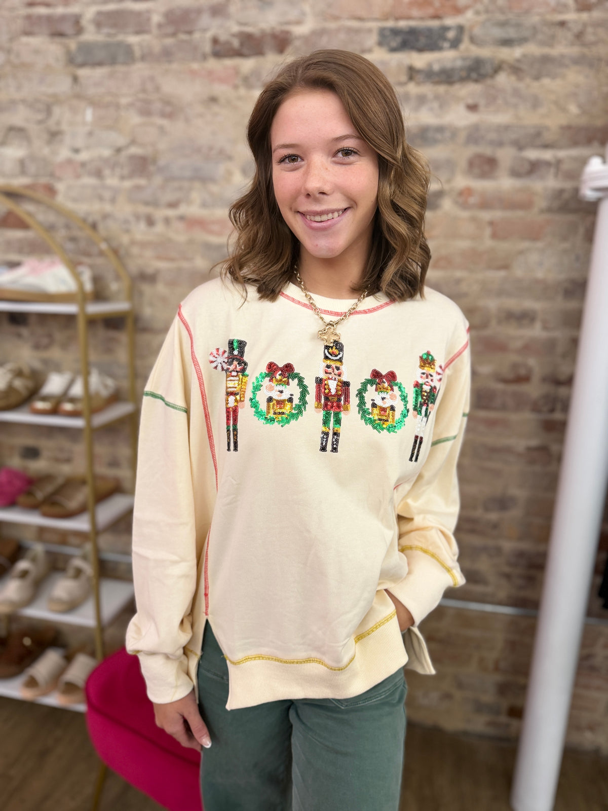 Nutcracker and Wreath Sweatshirt