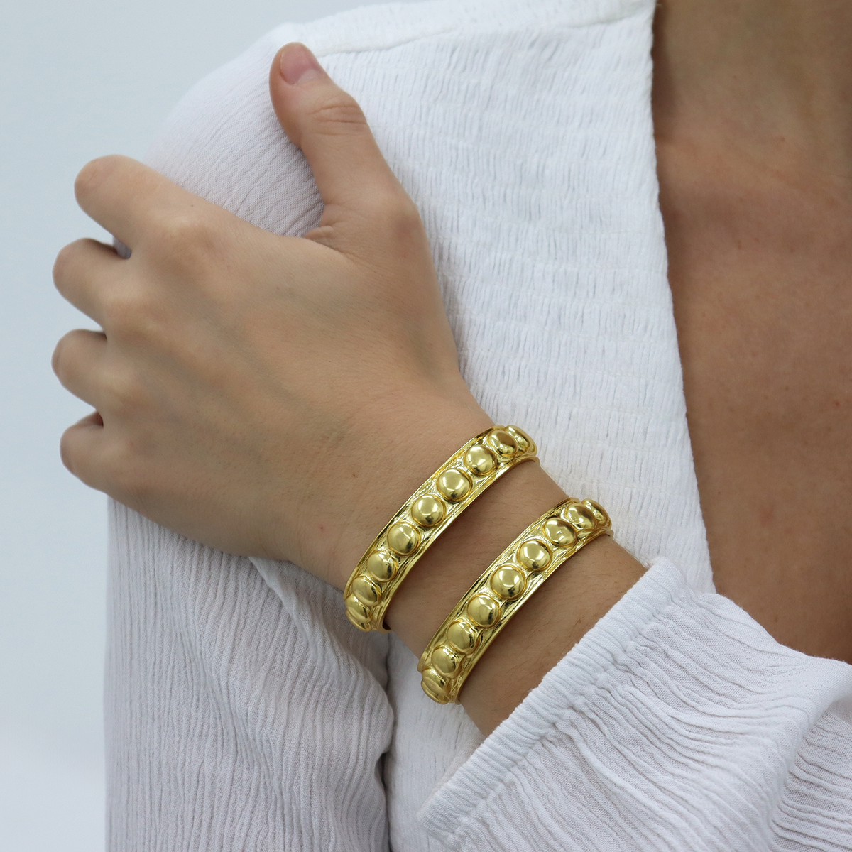 Roman Style Two Row Cuff