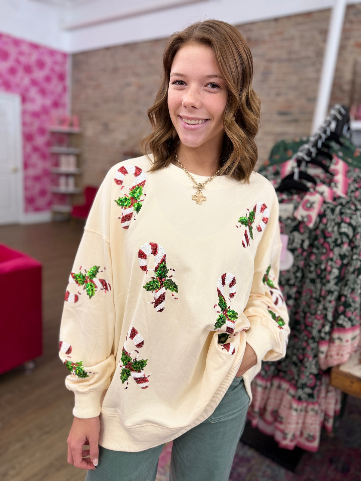 Candy Cane Sweatshirt