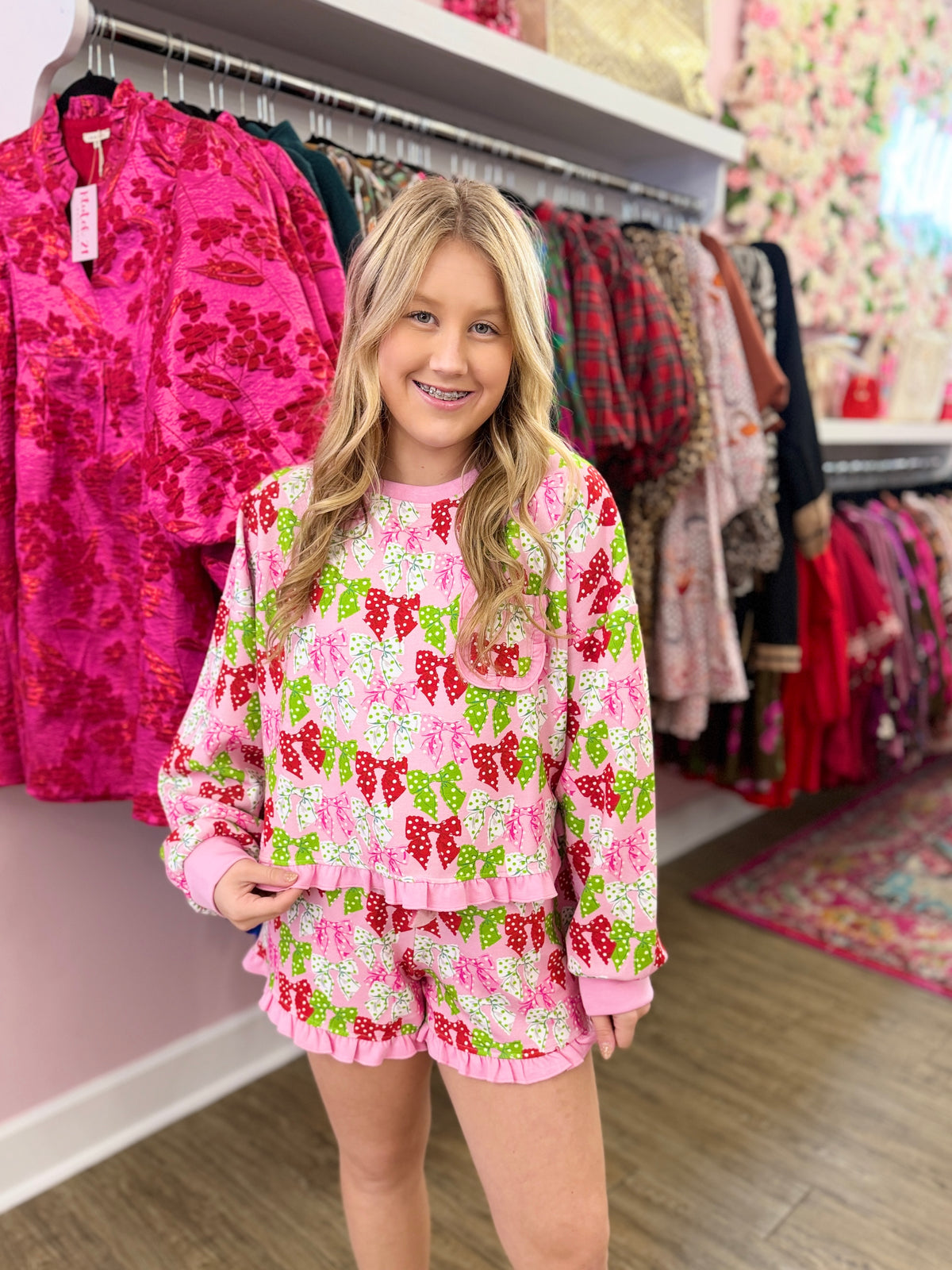 Bow Short Set Pajamas