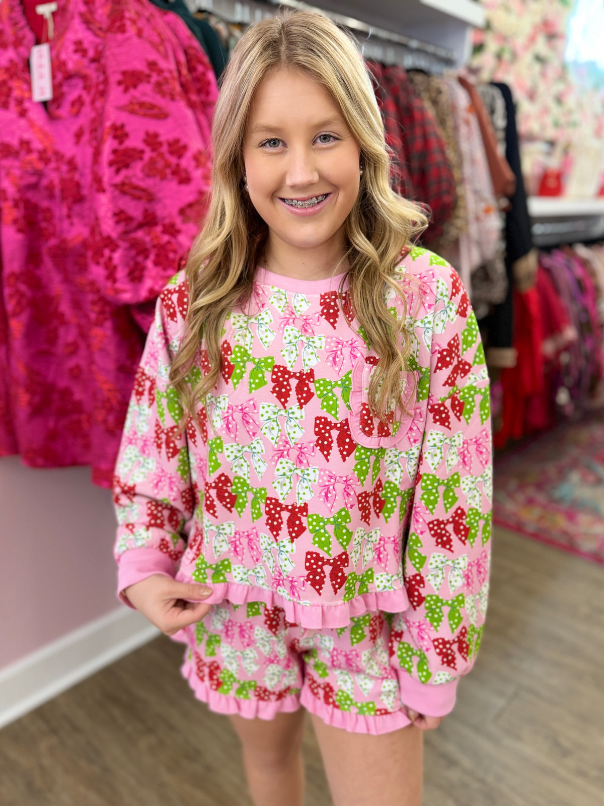 Bow Short Set Pajamas