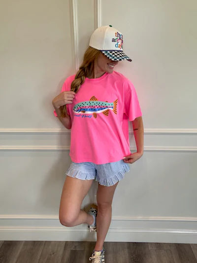 Reel Cute Trout Tee