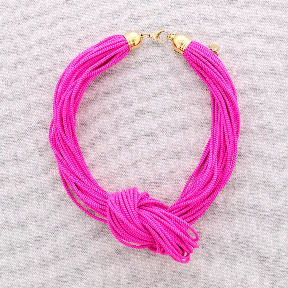 Elastic Knot Necklace