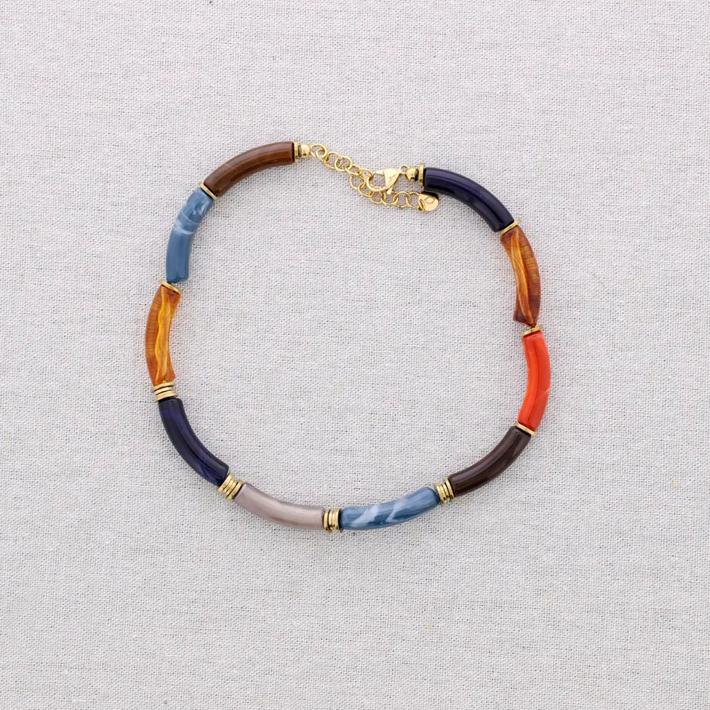 Resin Tube Necklace